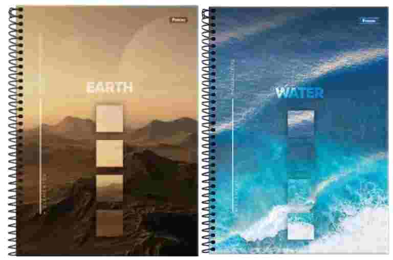 CADERNO 20X1 4 ELEMENTOS 
